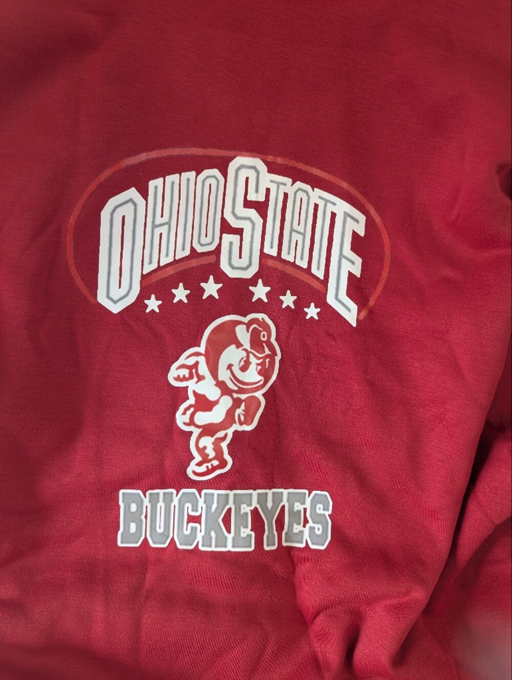 Ohio State Buckeyes Red & Gray Men's Hoodie 3XL - Picture 9 of 9